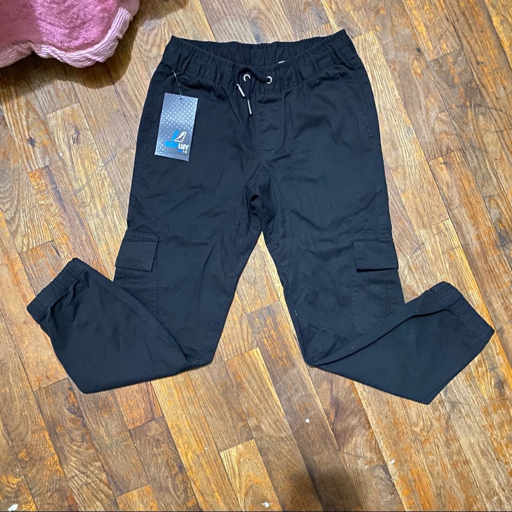 Amplify Boys Black Drawstring Pants Size S (8)